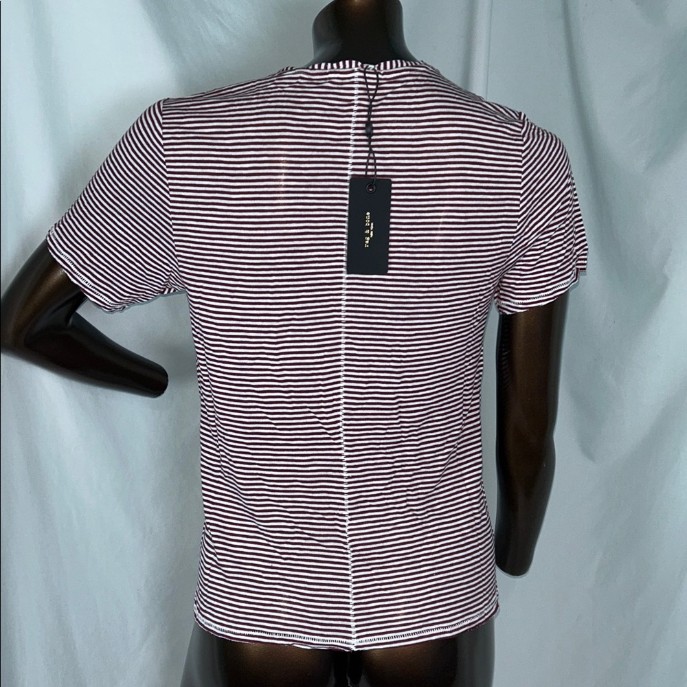 rag & bone Michal Linen Tee - XS - New - Picture 6 of 10